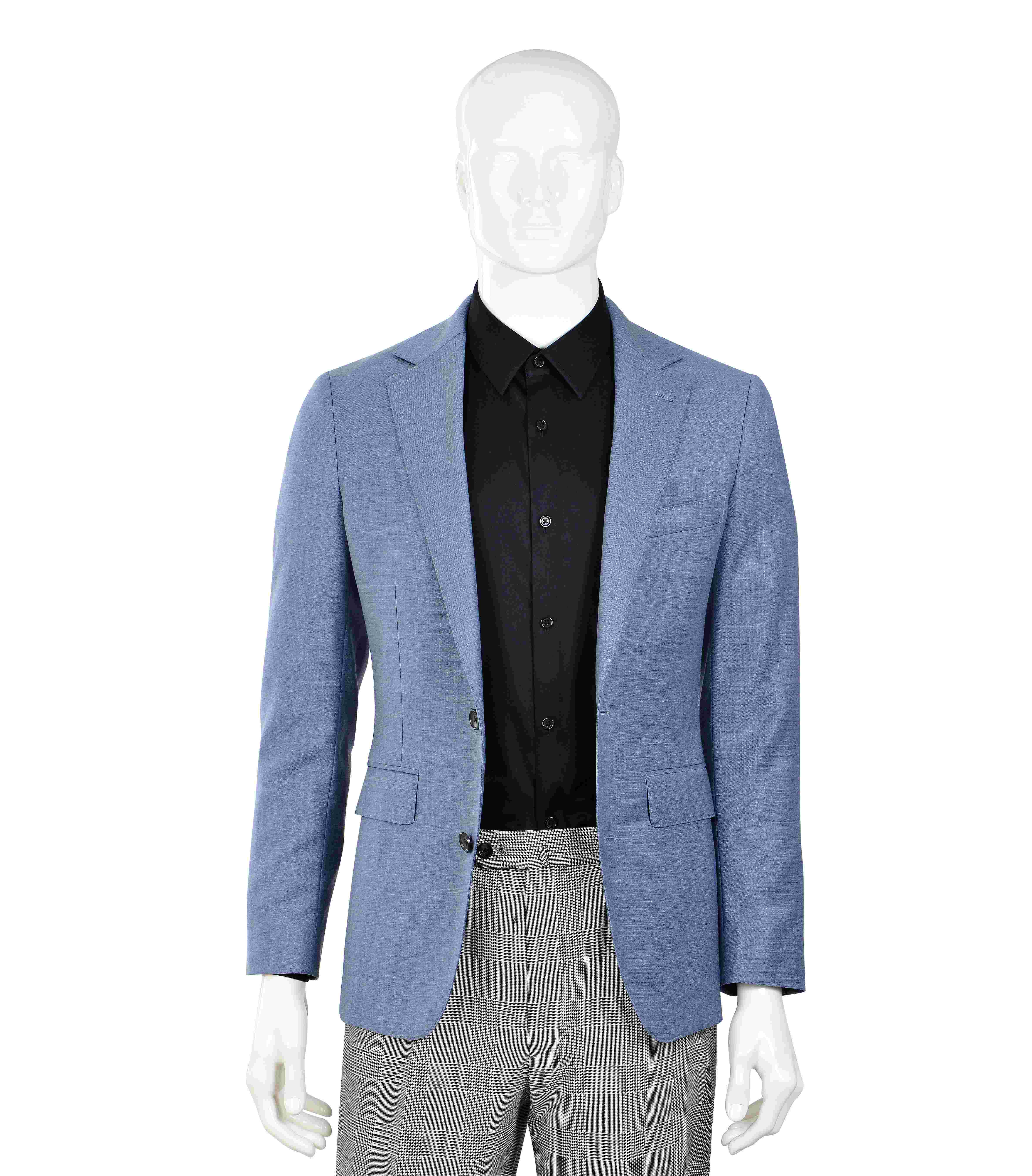 Men's single-breasted business non-iron woven suit