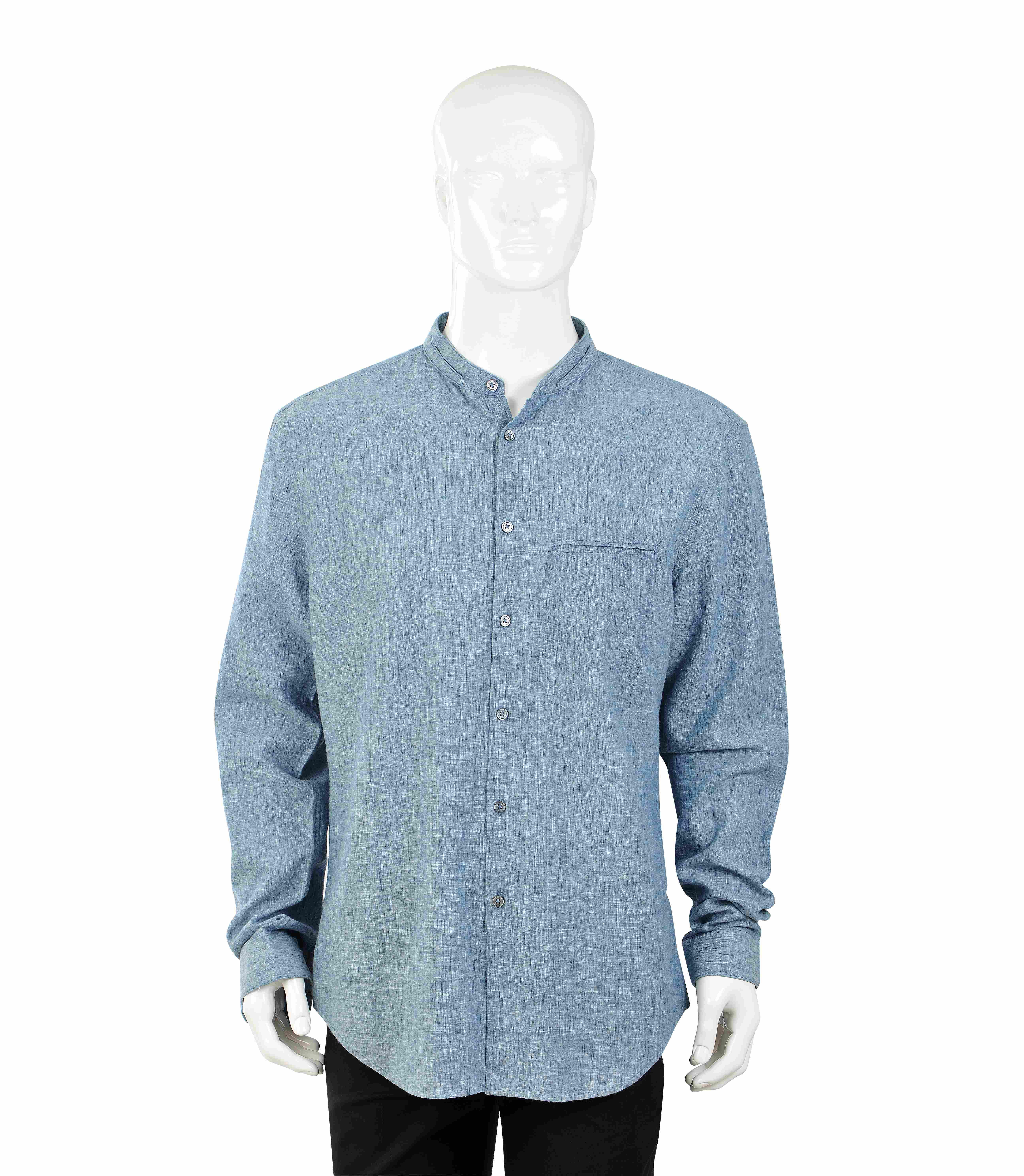 Men's classic business long sleeve woven shirt