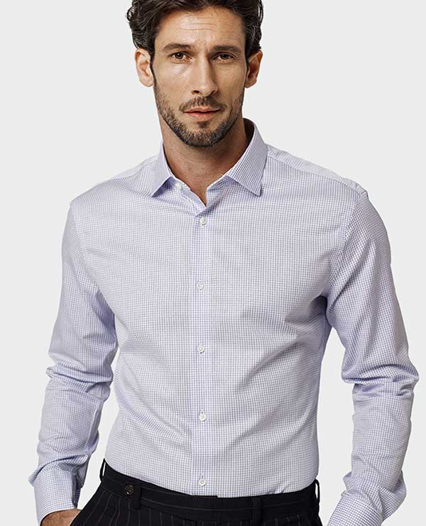 Men's classic business long sleeve woven shirt