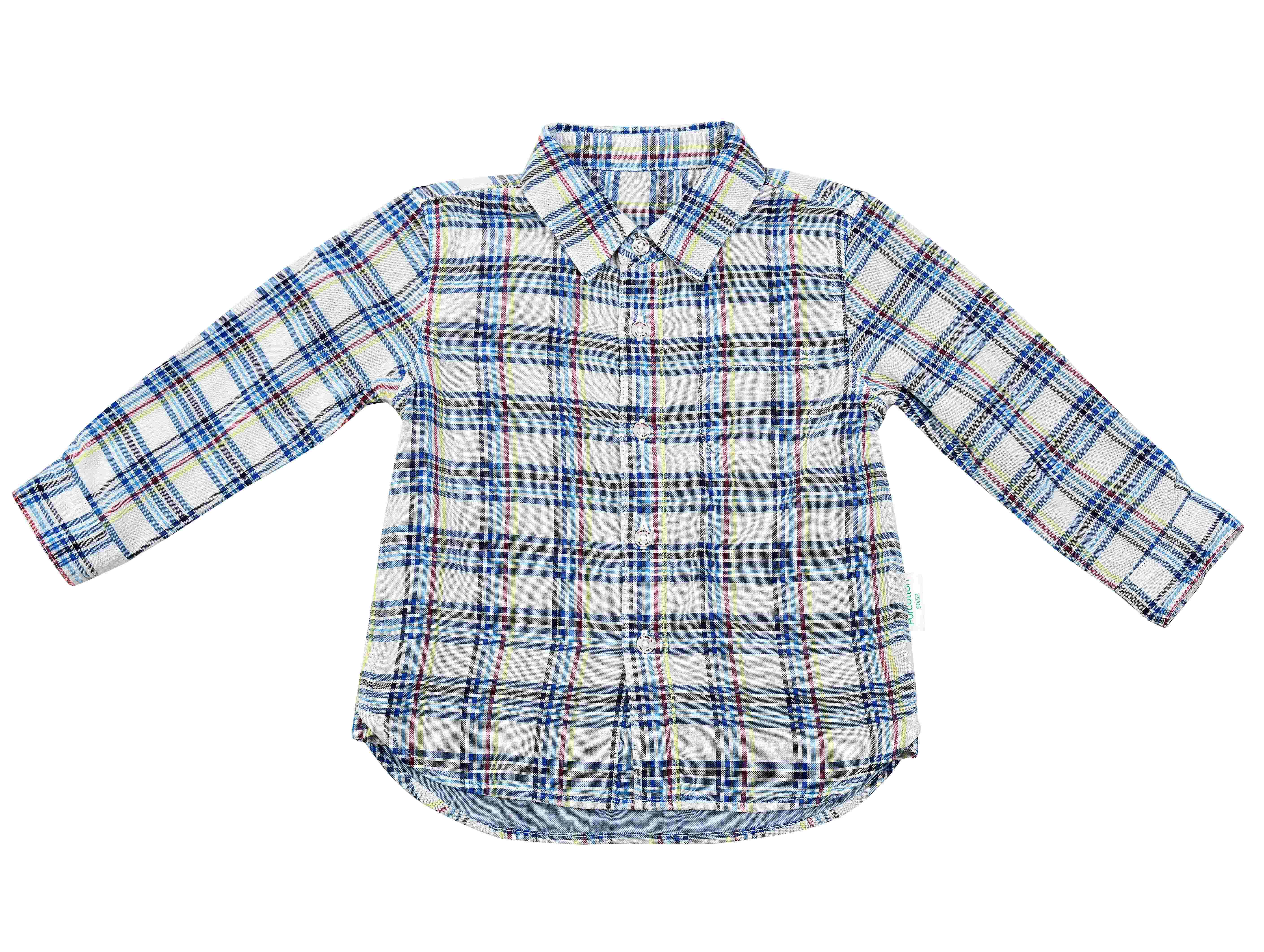 Little Boys' Long Sleeve Plaid Casual Woven Shirt
